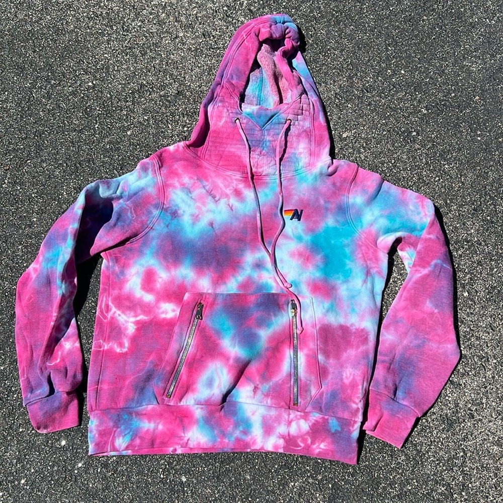 Aviator Nation Tie Dye Ninja Hoodie/Pullover S